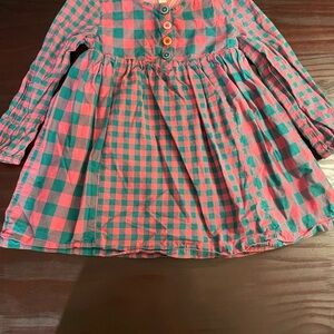 Matilda Jane Pink and Green Checkered Kids Dress